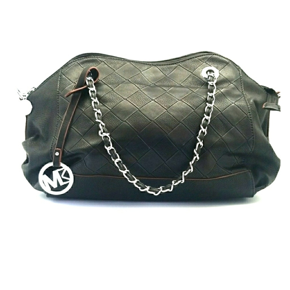Black chain strapped purse